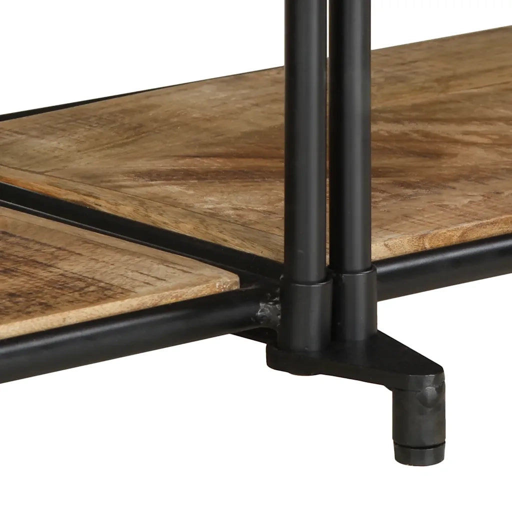 Mobile Porta TV 200x42x40 cm in Massello di Mango Grezzo 4013494