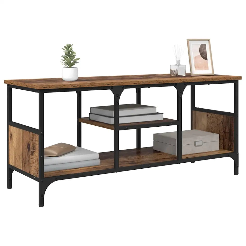 Mobile TV-Credenza per TV-Console TV Legno vecchio 100 x 35 x 45 cm