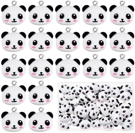 40 Panda di Cottura per Creare Gioielli Decorativi