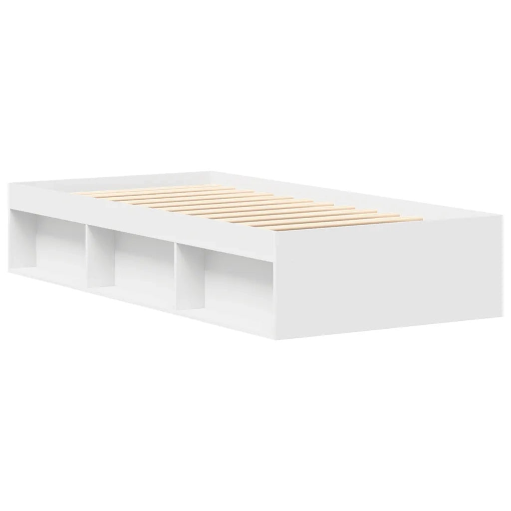 Letto singolo | Letto per adulti | Giroletto Bianco 90x200 cm