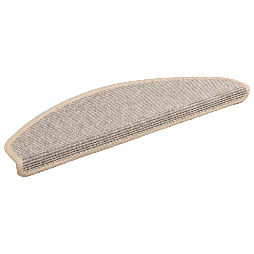 Tappetini per scale 15 pz 65x21x4 cm Argento Semicircolari Grandi 326901