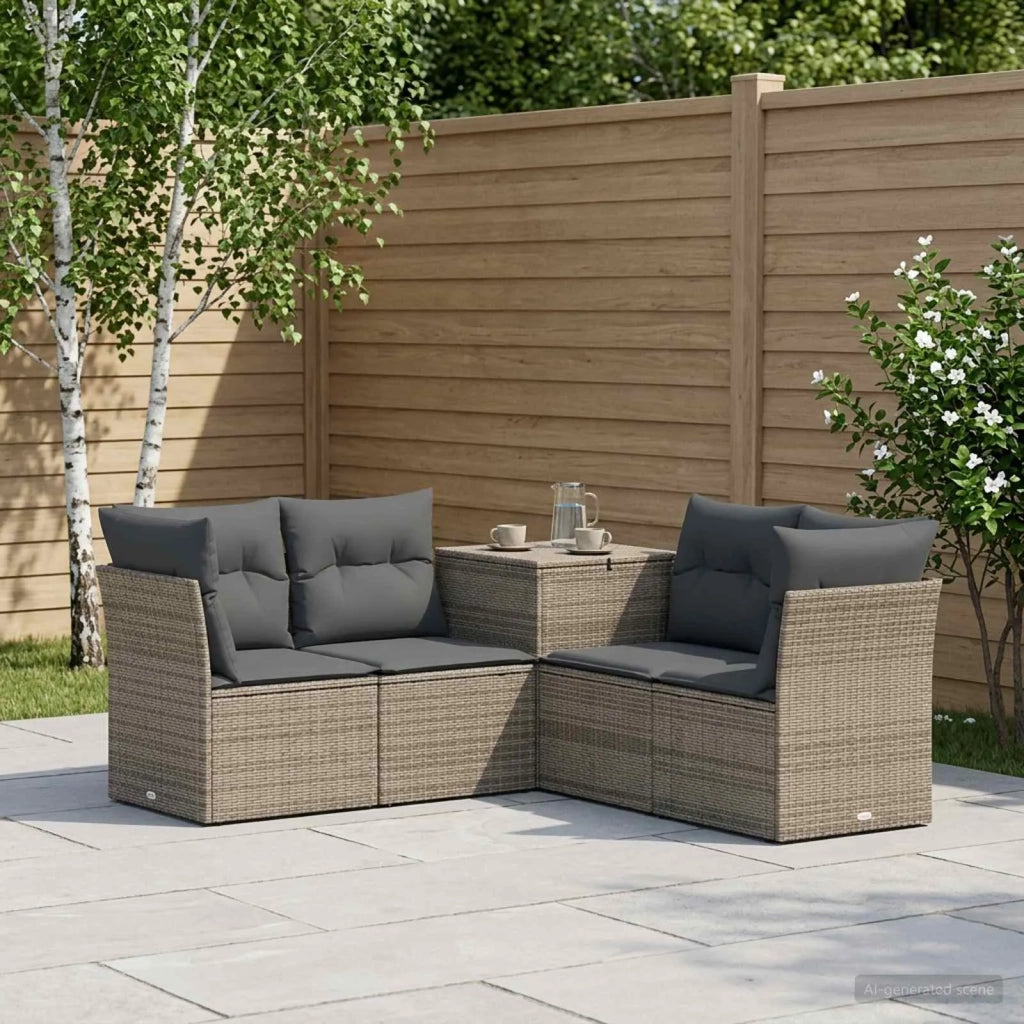 Set di divani 5 pz Grigio e Grigio Scuro 3447840
