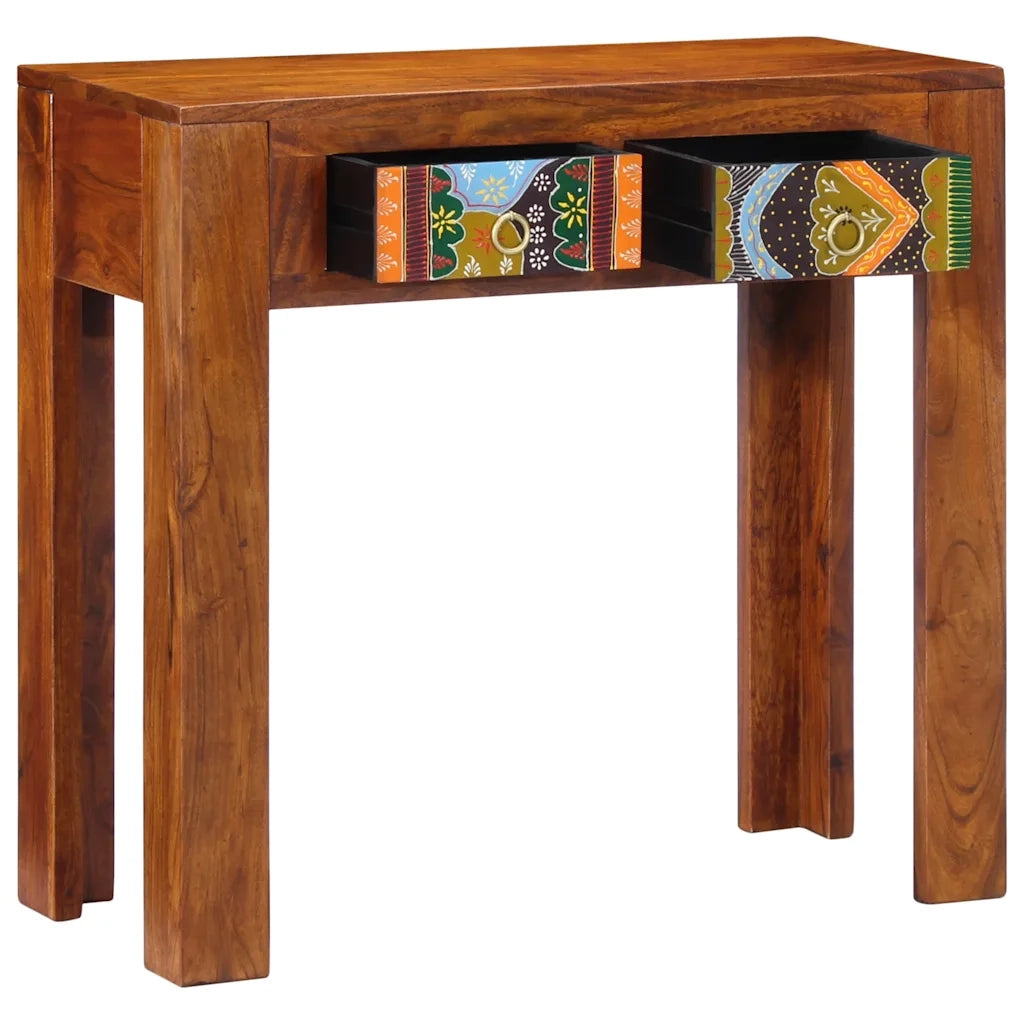 Tavolo Consolle 80x35x75 cm in Legno Massello di Acacia 4016496