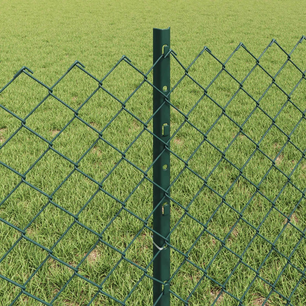 Recinzione a maglie con palo 25 x 0,6 m Verde Rete 3336246