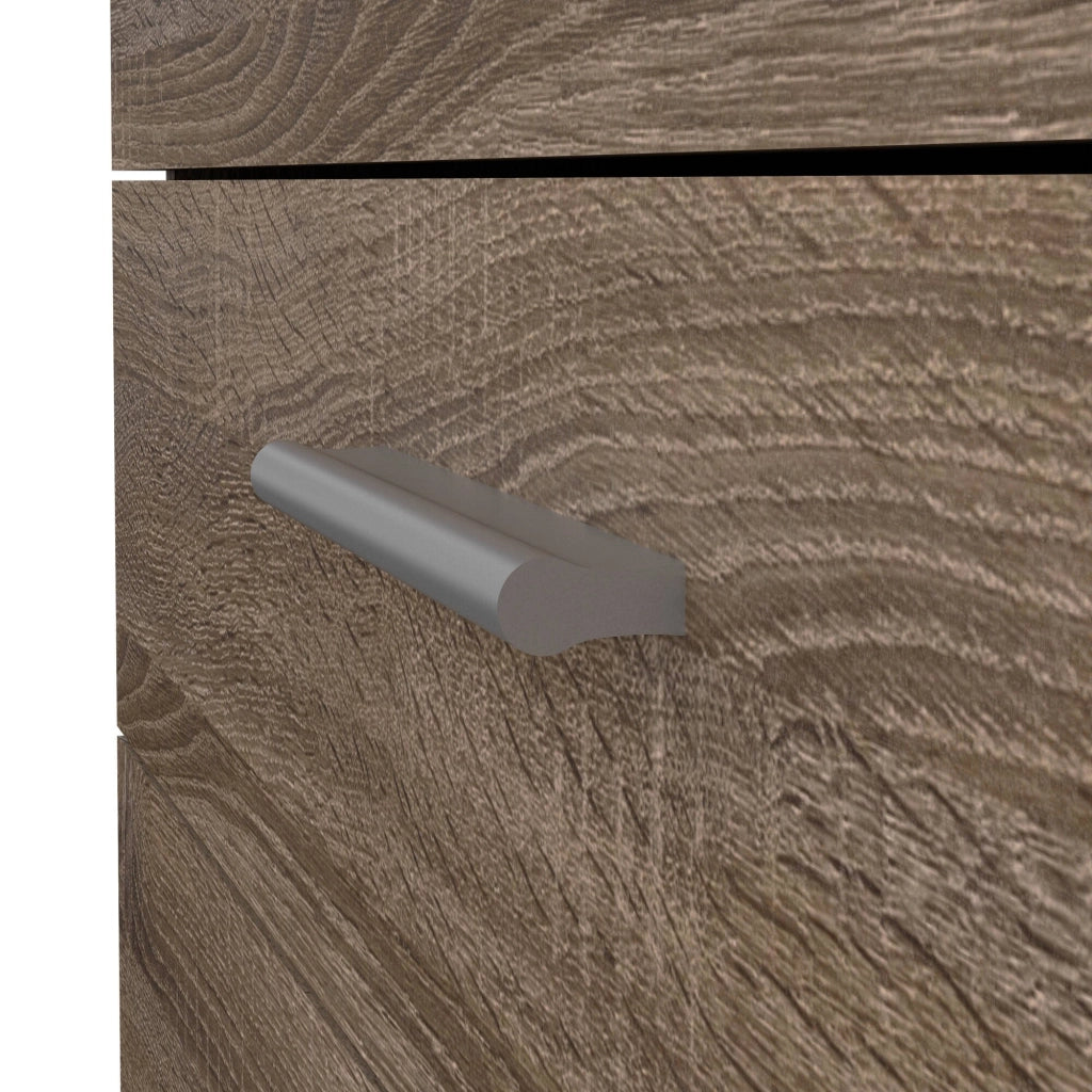 Cassettiera Arwen, Settimino multiuso, Comò camera da letto, Mobile con cassetti, 80x40 h68 cm, Rovere