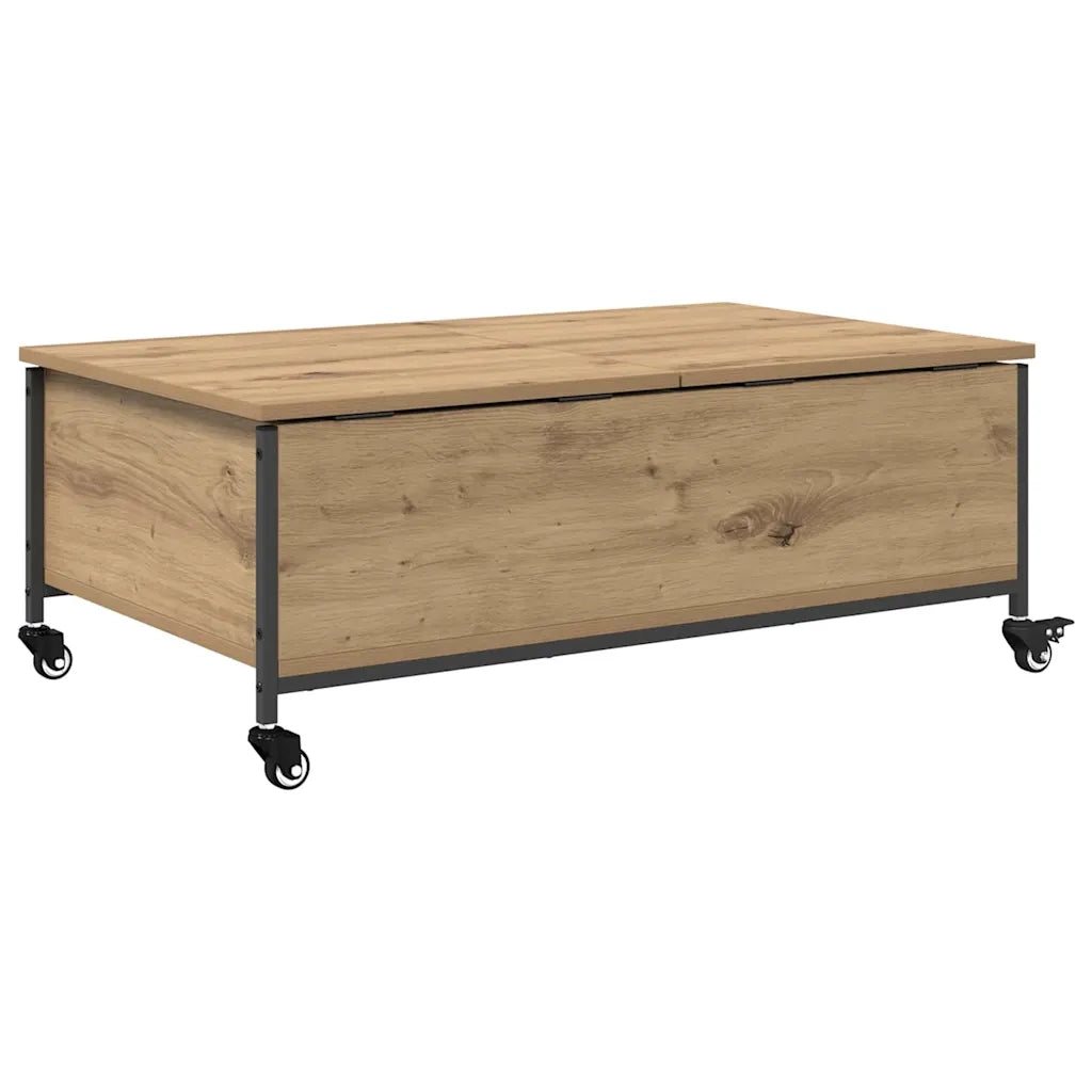 Tavolino da salotto Rovere artigianale 91 x 55 x 32 cm 883002