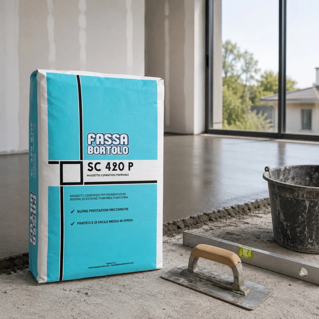 Fassa sc 420 p massetto a base cementizia per pavimenti interni ed esterni 25 kg