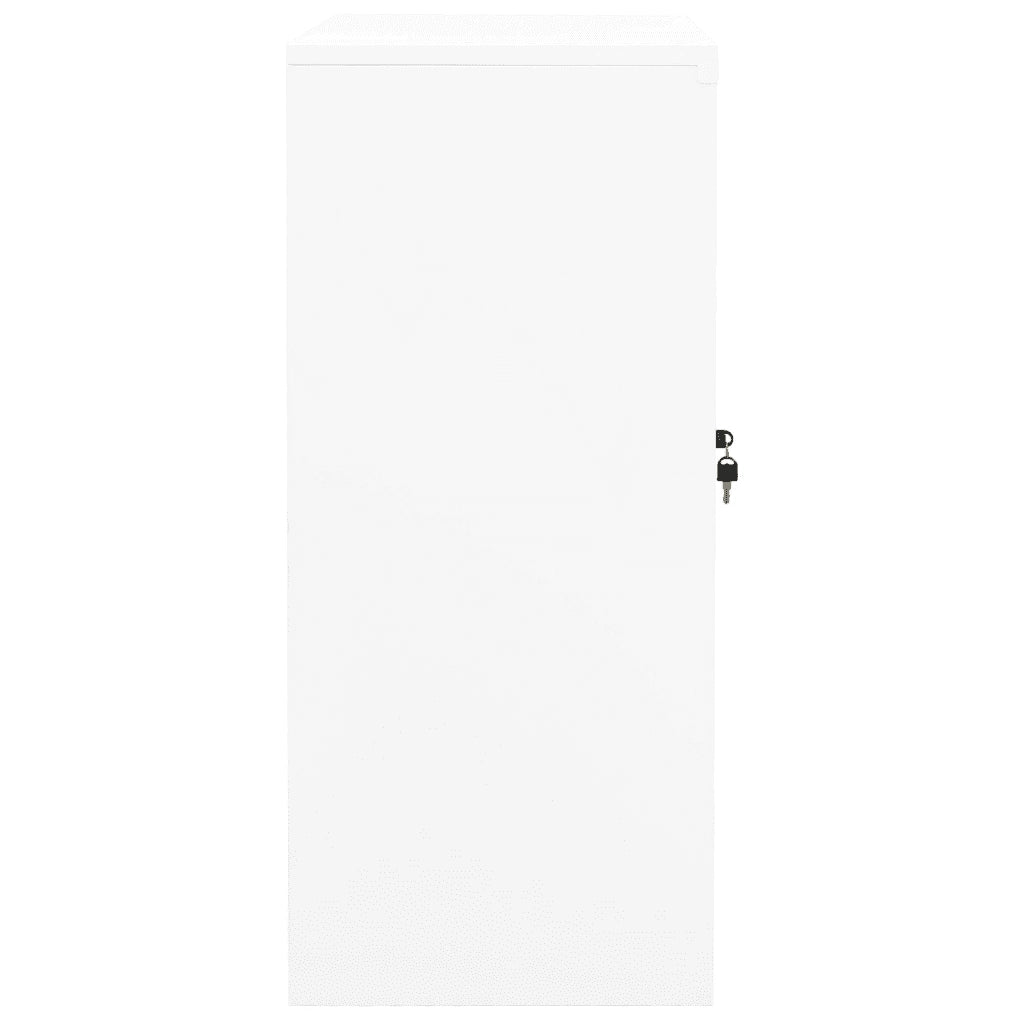 Armadio per Ufficio Bianco 90x40x90 cm in Acciaio 335930