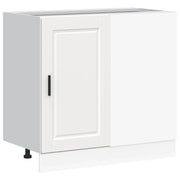 Mobile da cucina moderno con ante pratiche 86 x 46 x 81,5 cm legno composito bianco 02_0050506