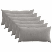 Federa 6 pcs HEERLEN Grigio Chiaro 40 x 80 cm corduroy 909902