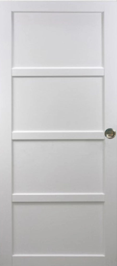 Porta scorrevole Tamera bianca larghezza 73 + 2 gusci installati