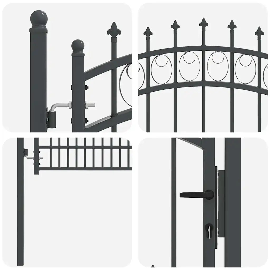 Cancello della recinzione con punte EMMEN 200 x 100 cm