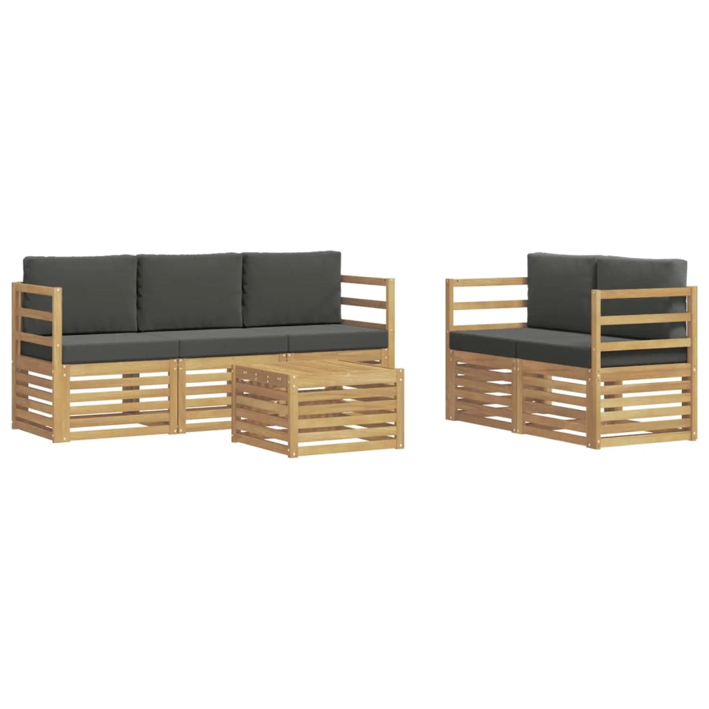 Set divani Legno di Acacia Massello