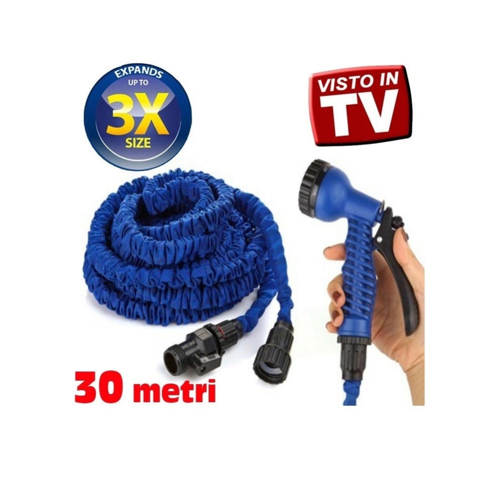Trade Shop - Tubo Magico Da Giardino 30 Metri Allungabile Estensibile Magic Hose Vari Colori -