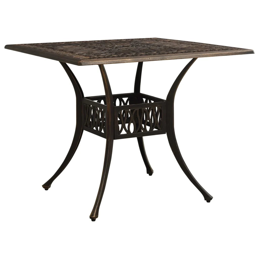 Set da giardino bistrot mobili da esterno terrazza 3 pezzi in fusione di alluminio bronzo 02_0013508