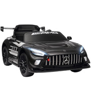 Auto elettrica Mercedes per bambini ¨C zephmum ¨C 12V, nero, LED, 3-8 anni