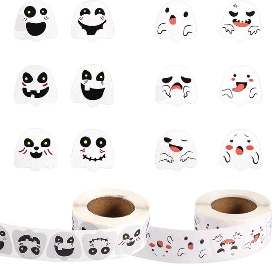 Allettanti Stickers per Halloween - 1000 Stuks - Sticker di Zombi e Sticker di Vittoria per Bambini - Decorazioni per Feste