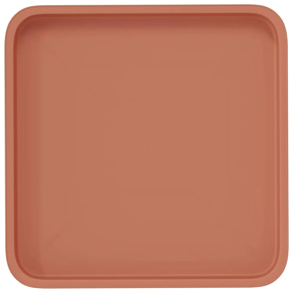 Vassoio Quadrato per Fiori 6 pz Rosso Mattone 36 x 36 x 2.5 cm CFW6549721