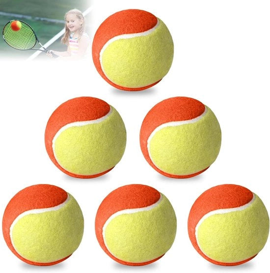 Palline da tennis per bambini Stage 3 palline di allenamento per principianti in gomma arancione
