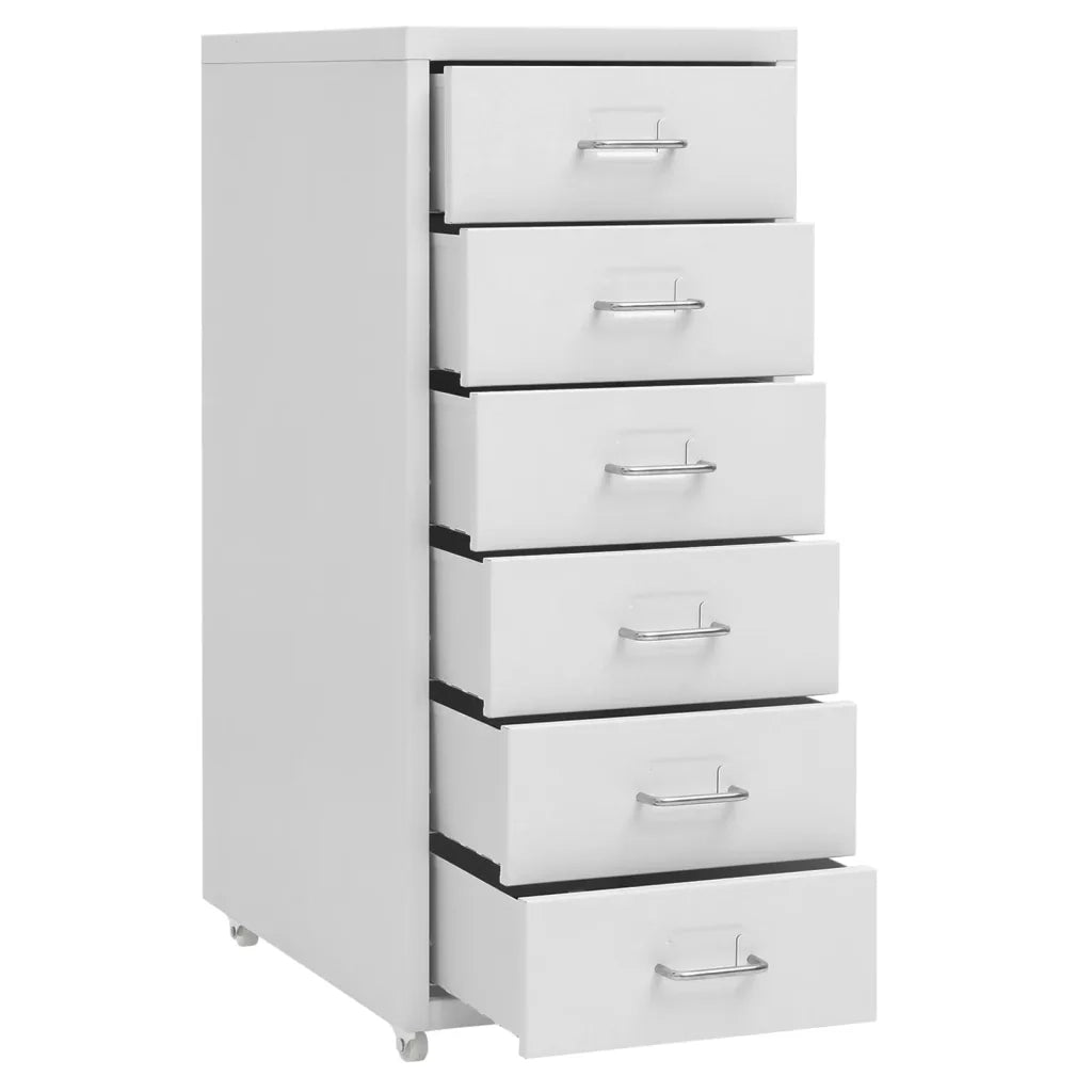 Schedario Mobile Grigio 28x41x69 cm in Metallo CFW2597849