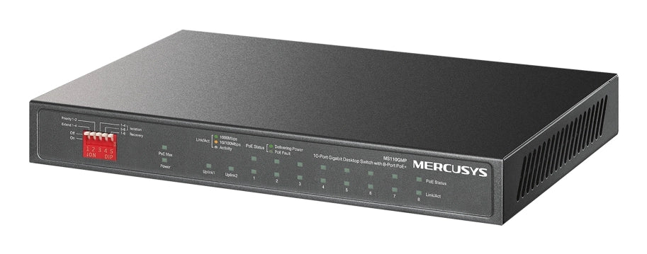 Switch 10p gigabit rack\desk 8p po 8?gigabit poe+ 2?gigabit non poe - MS110GMP