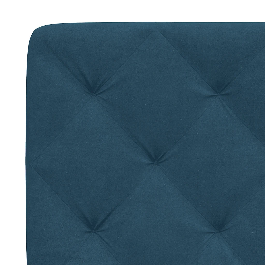 Giroletto con LED senza Materasso Blu 140x190 cm in Velluto 3213853