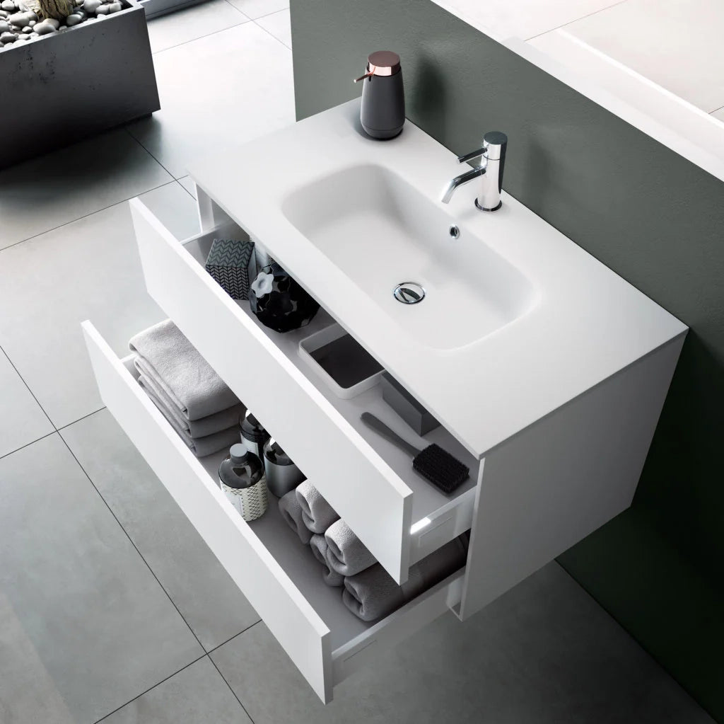 Composizione 4 pezzi IGEA bianco opaco_121x46,5x190