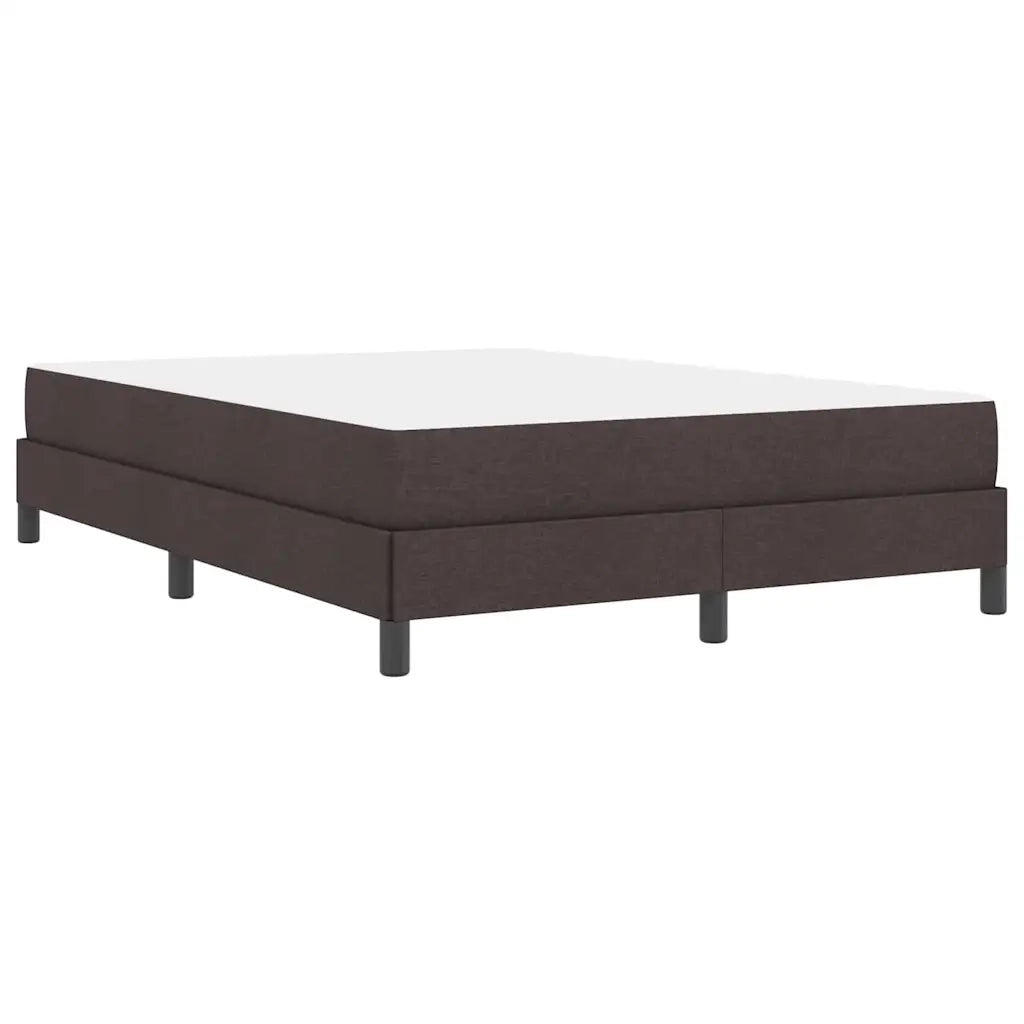 Letto a molle con materasso Marrone Scuro 140 x 200 cm Tessuto 3398496