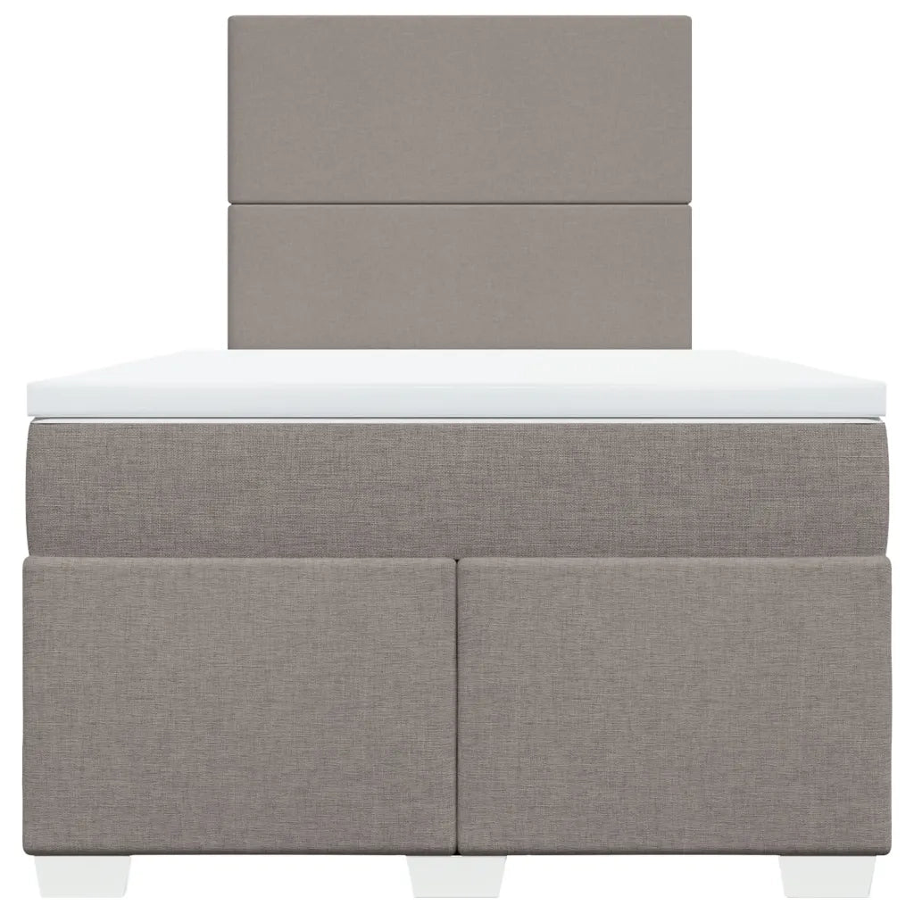 Giroletto a Molle con Materasso Tortora 120x200 cm in Tessuto