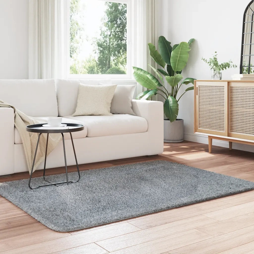 Tappeto del soggiorno | Tappeto Shaggy a Pelo Lungo NAVARRA Grigio Chiaro 120x170 cm