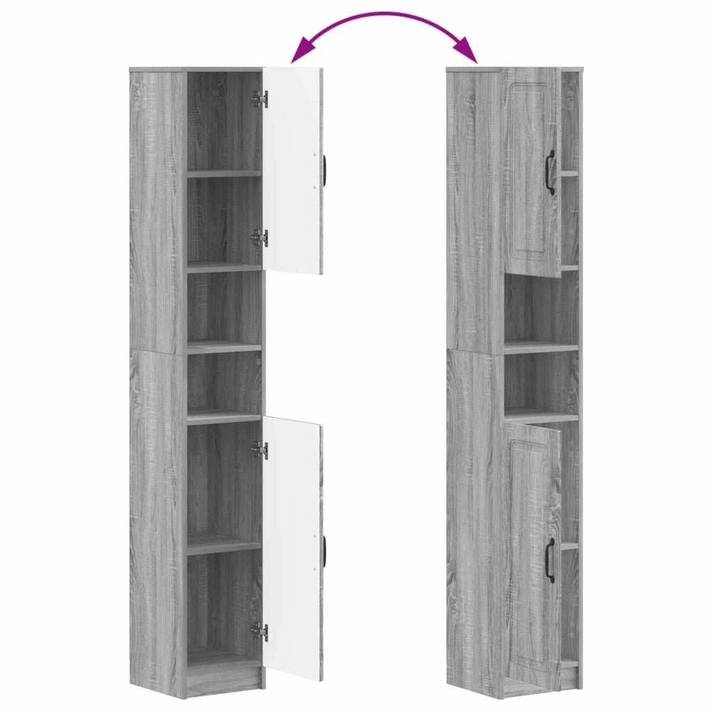 Set di Mobili da Bagno da 4 Pezzi UTRECHT Sonoma grigio 3417978