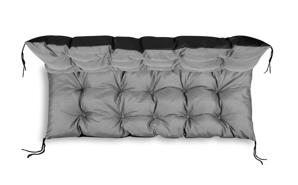 AIO FACTORY Cuscino da giardino impermeabile grigio 100x50 cm per panca/altalena