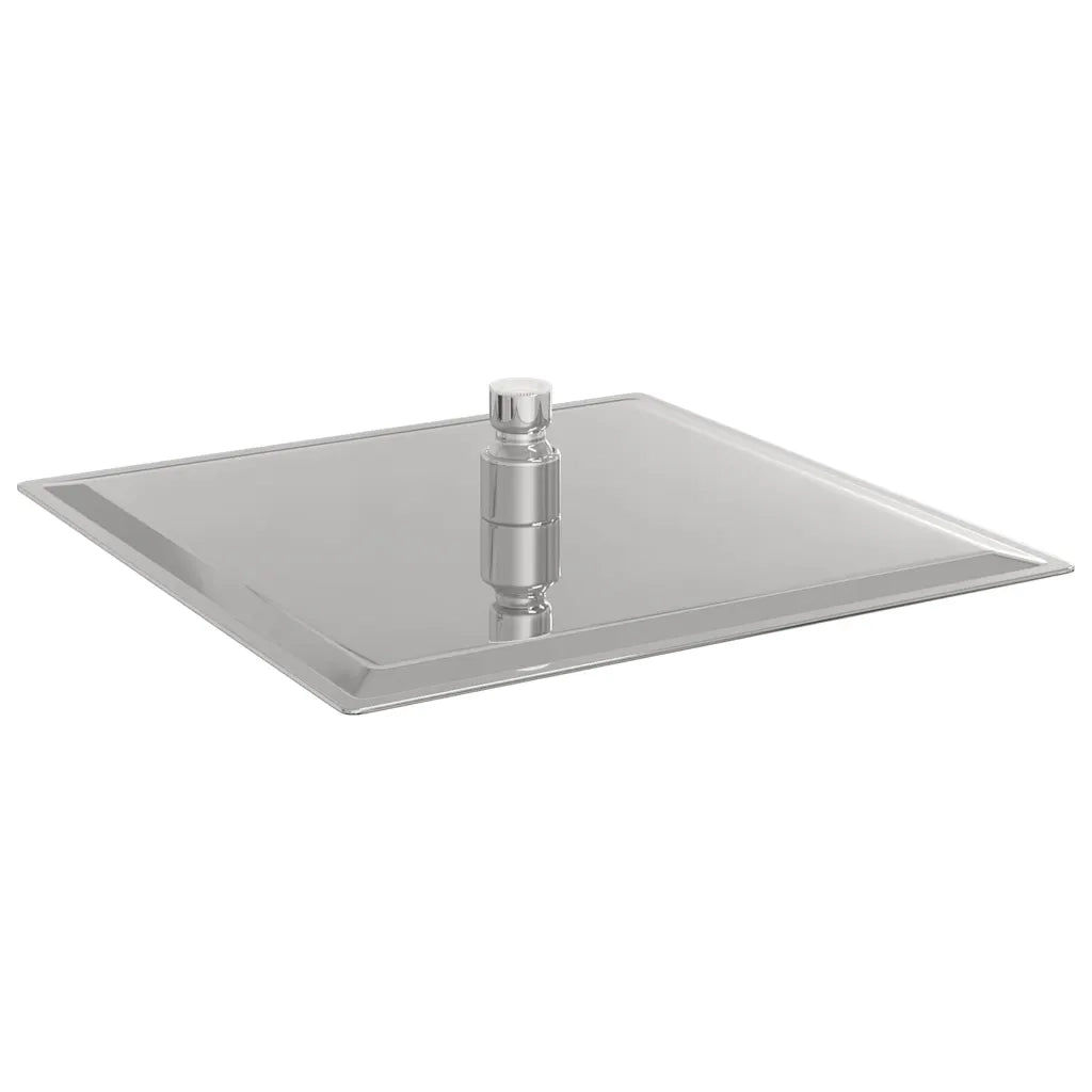 vidaXL Testa Doccia a Pioggia in Acciaio Inox 304 25x25 cm Quadrata