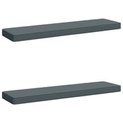Cuscini per Panchina a 2 Pezzi VUGHT 2 pcs 100% Poliestere Blu 950541