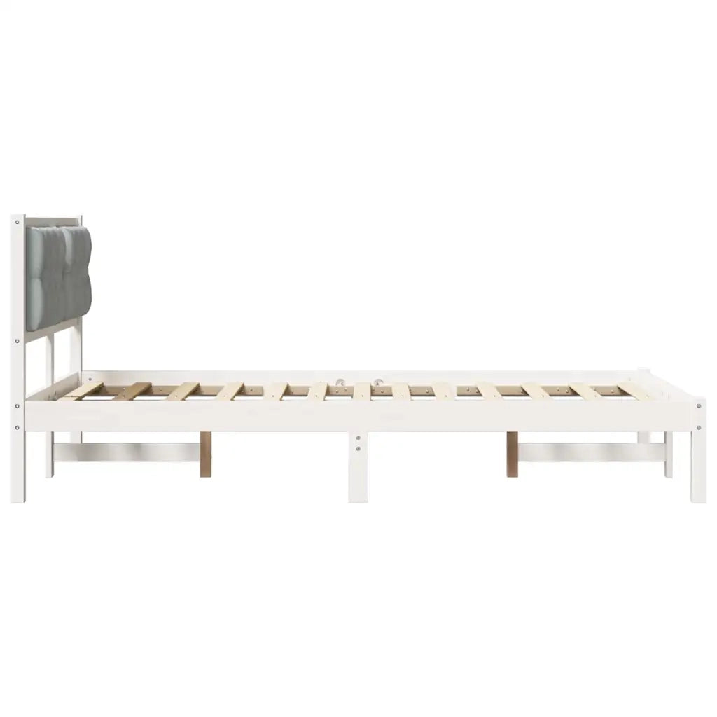 Struttura del letto Grigio chiaro 120 x 190 cm Pino massello 878208