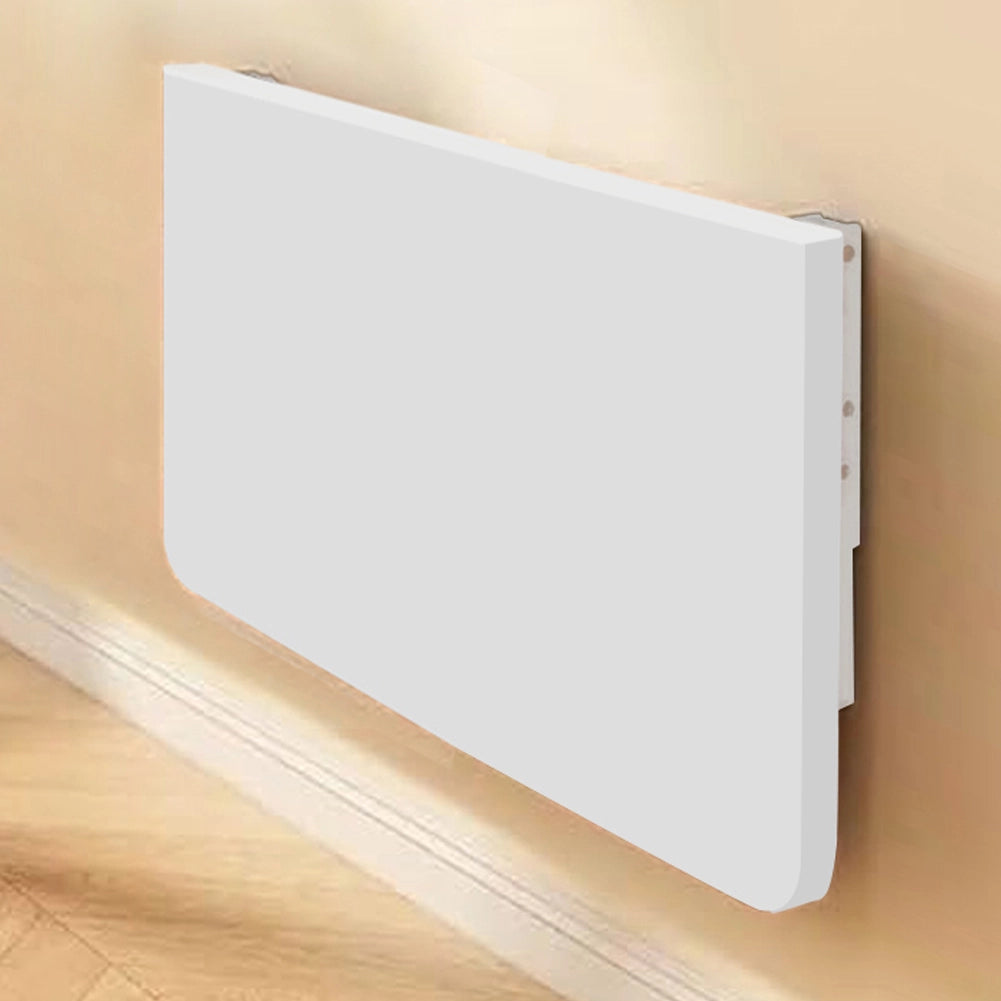 Tavolo Pieghevole a Muro Scrivania Salvaspazio a Ribalta 60x40 cm in MDF Bianco