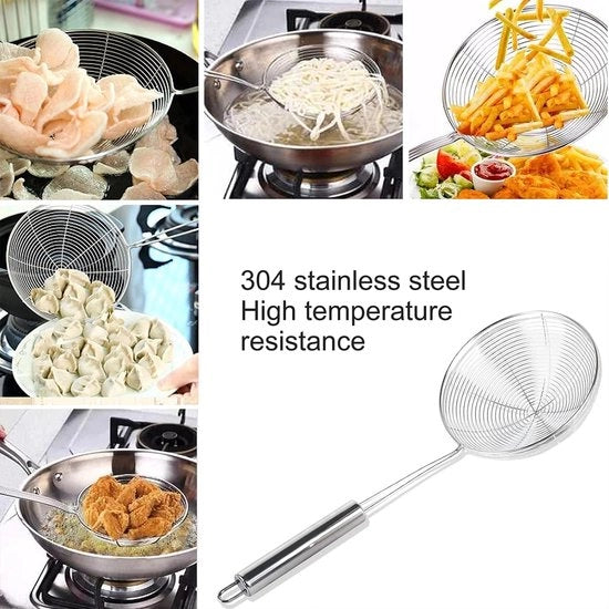 Snidorella per Spätzle, Set per Spätzle, Set per Spätzle con Filtro, Raspiastra per Spätzle con Manico a Sgabello, Appressapasta per Spätzle, Spazzolino (per pentole con diametro fino a 30 cm) - Inox.