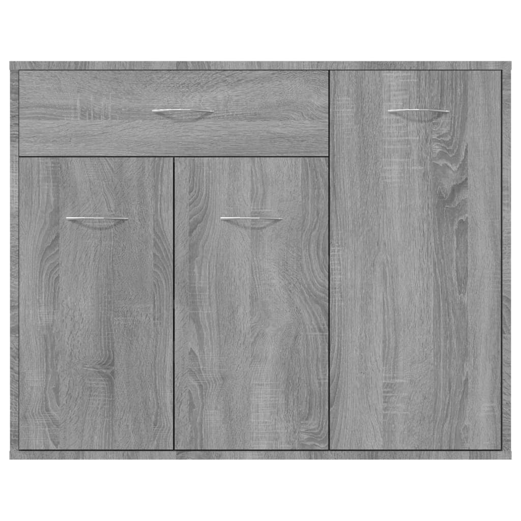 Buffet credenza cassettiera armadio mobile contenitore organizer cucina soggiorno salotto Sonoma 88 x 30 x 70 cm legno ingegnerizzato grigio 02_0036543