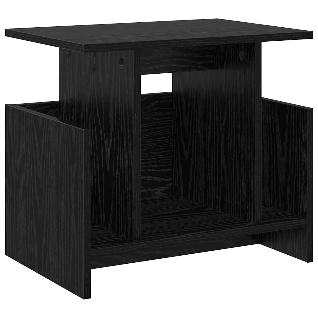 Supporto TV 50 x 35 x 45 cm Rovere Nero Legno ingegnerizzato 891002