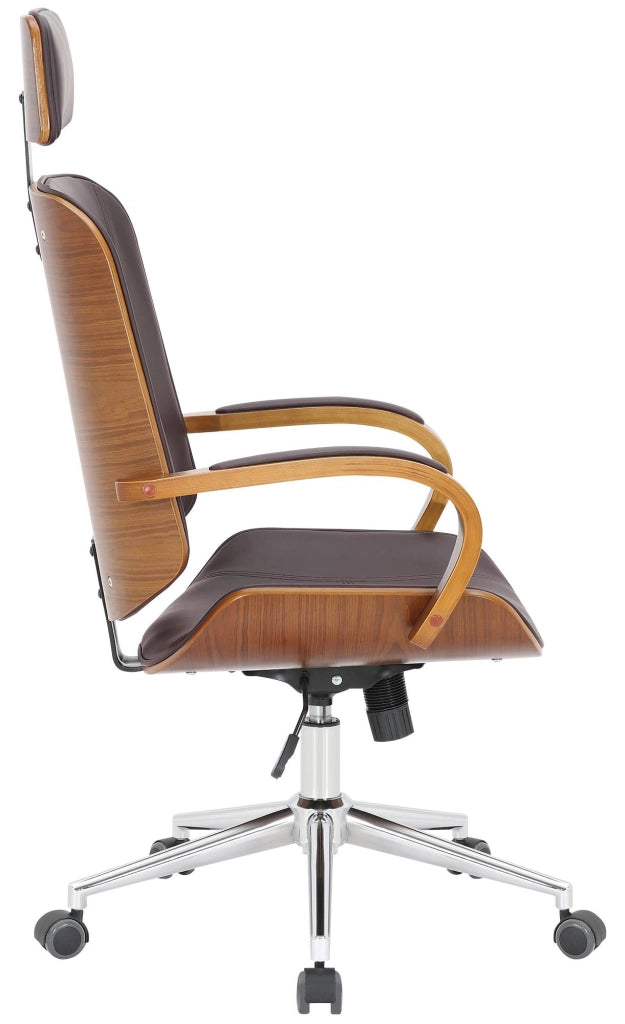 Sedia da ufficio Dayton Noce/marrone