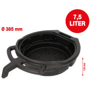CONTENITORE VASCA SCARICO RECUPERO RACCOLTA OLIO AUTO MOTO 7,5LT KS TOOLS