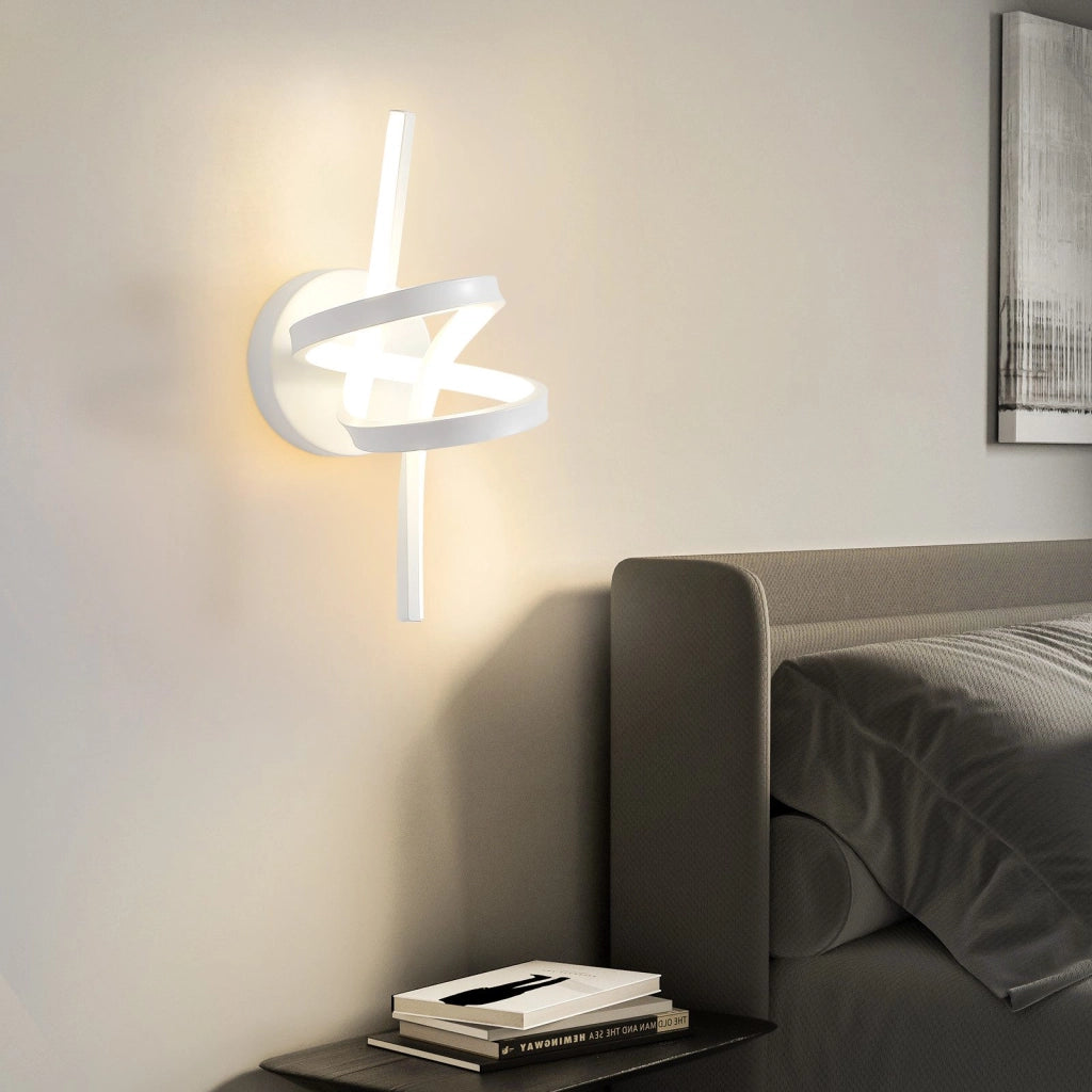 ZMH Applique LED da parete per interni da 7W bianco 3000K per scale soggiorno