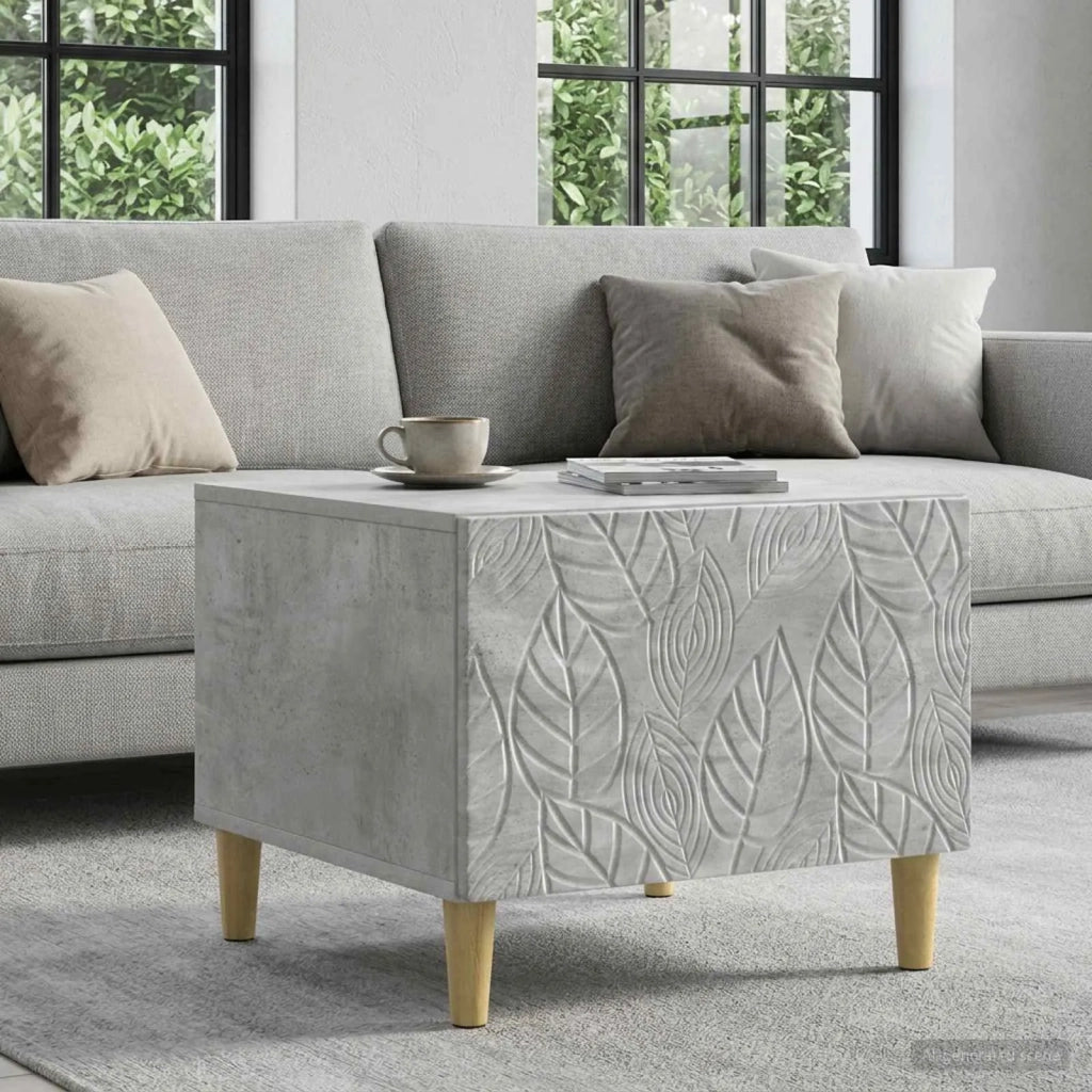 Tavolino da salotto Grigio Cemento 50 x 49 x 40 cm 895198
