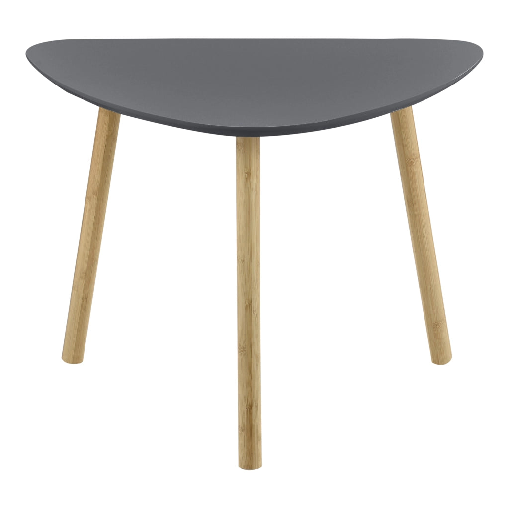 Set da 2 Tavolini da Salotto in Altezze Diverse 2 Tavolini Impilabili con Gambe in Bambú Tavolini Bassi da caffè con