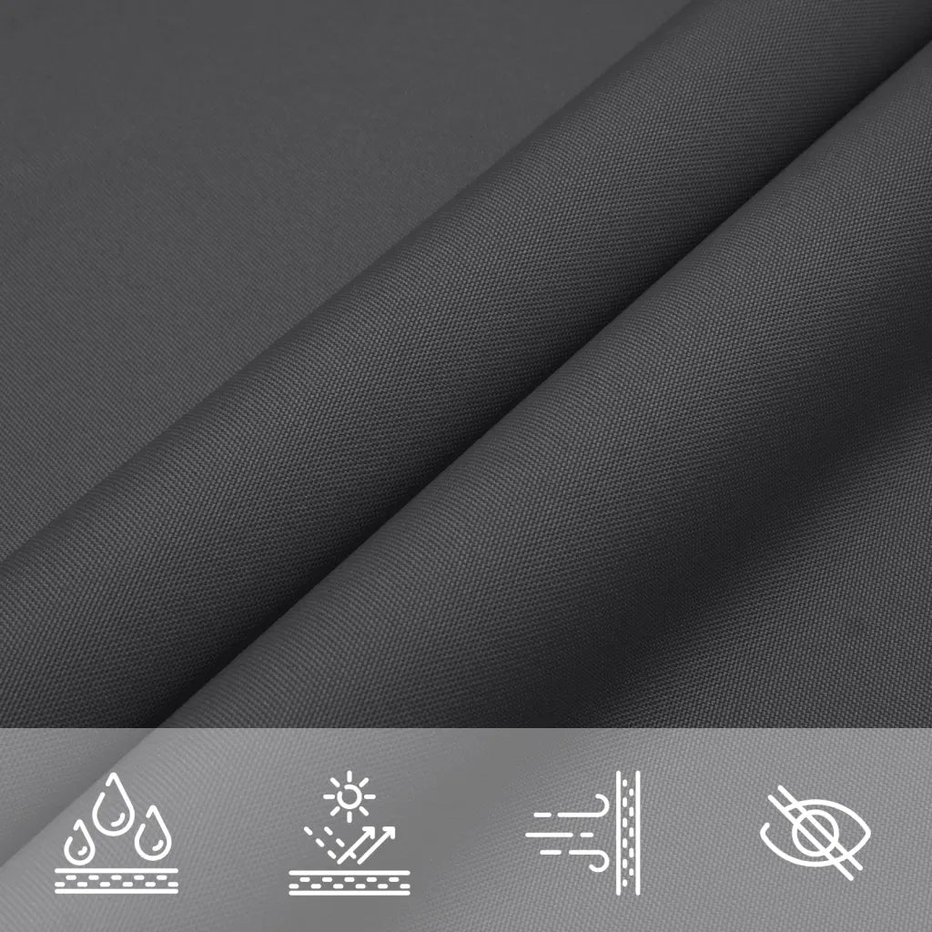 Parasole a Vela Oxford Rettangolare 3x6 m Antracite 135103