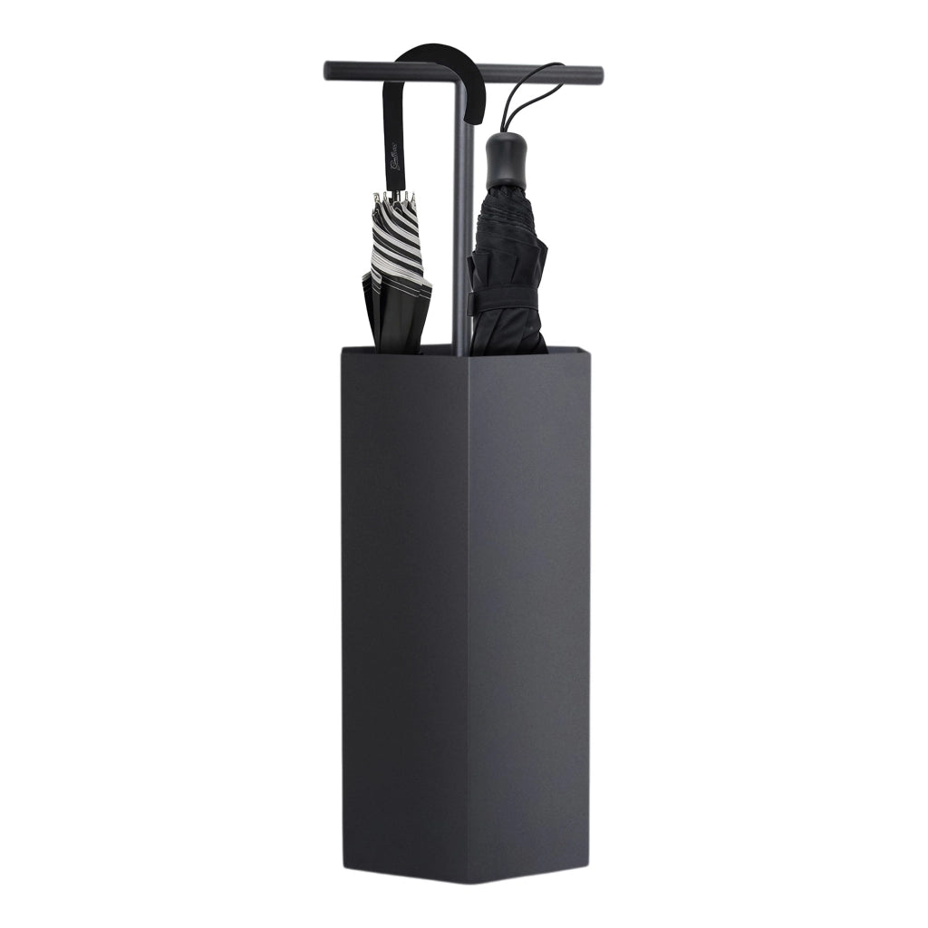 Ohm - Portaombrelli di design con supporto appendi ombrelli e feritoia di svuotamento acqua