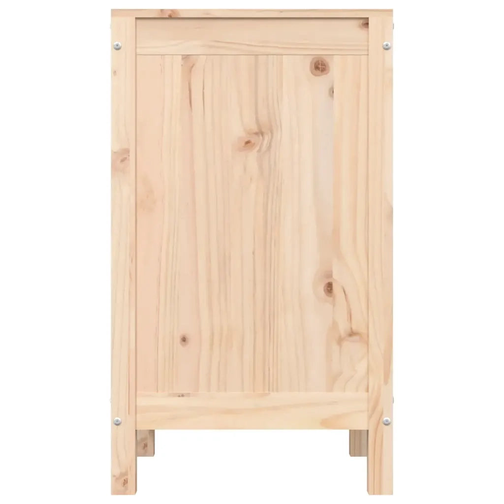 Contenitore per Bucato 44x44x76 cm Legno Massello Pino 823574