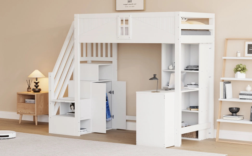 letto a castello legno bianco 90 x 200 cm