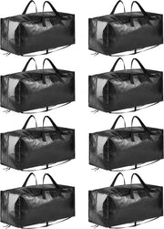 Assi di trasporto Heavy Duty extra grandi con cinture a schiena - nero (8 pezzi)