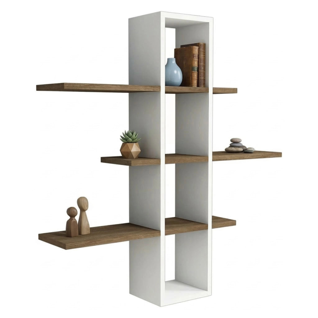Erbe, Mensola 3 Ripiani, 96x20x101h cm Bianco
